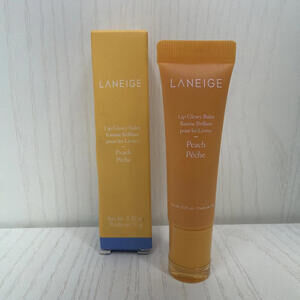 LANEIGE Lip Glowy Balm Peach: Hydrate, Glossy, Lightweight (.35 oz)